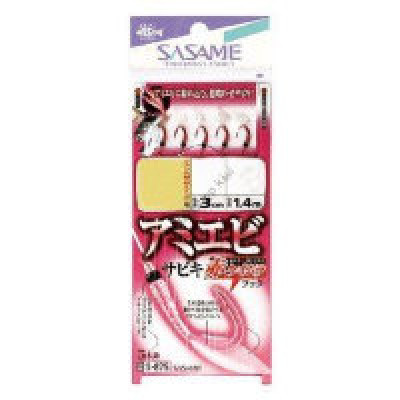 Гирлянда-самодур SASAME S-873 KEIMURA HOOK  PINK 6-1