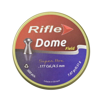 Пули RIFLE Field Series Dome 4,5 мм. 0,51 гр. (500 шт. в банке)